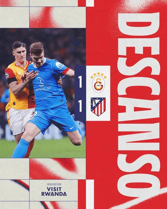 pg电子游戏官网-加拉塔萨雷1-1马竞半场数据：射门5-8，射正1-2，良机1-1