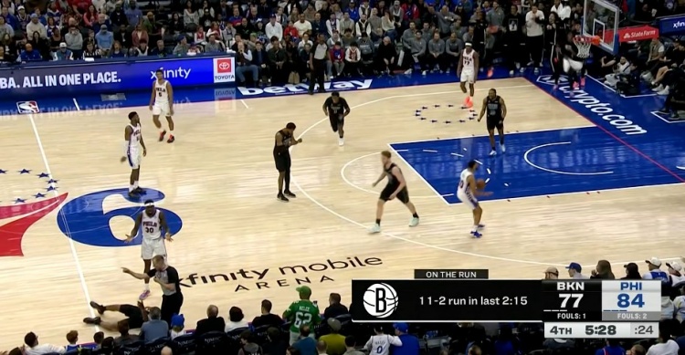 jdb电子试玩平台-要翻车？篮网打出一波小高潮反超76人！ 此前一度落后28分